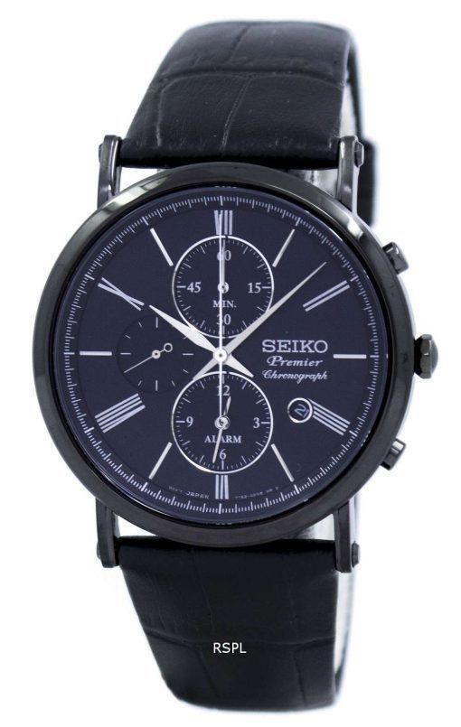 Seiko Premier Chronograph Alarm Quartz SNAF79 SNAF79P1 SNAF79P Men's Watch