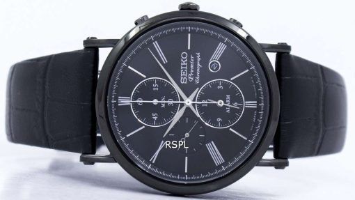 Seiko Premier Chronograph Alarm Quartz SNAF79 SNAF79P1 SNAF79P Men's Watch