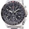 Seiko Pilots Solar Alarm Chronograph Flightmaster SSC009P1 Mens Watch