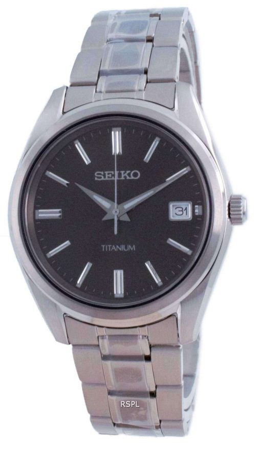 Seiko Discover More Titanium Quartz SUR375 SUR375P1 SUR375P 100M Mens Watch