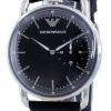 Emporio Armani Black Dial Leather Quartz AR11336 Mens Watch