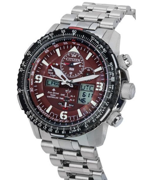 Citizen Promaster Skyhawk Perpetual Calendar Red Dial Eco-Drive Diver's JY8086-89X 200M Men's Watch