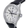 Luminox Air Pilot P-38 Lightning GMT Black Leather Strap White Dial Quartz XA.9527 100M Men's Watch