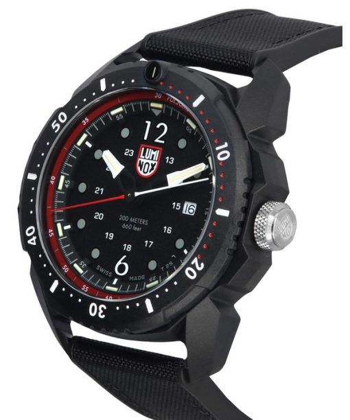 Luminox ICE SAR Artic Rubber Strap Black Dial Quartz Diver's XL.1051 200M Men's Watch