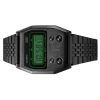 Casio Vintage Digital Black Ion Plated Stainless Steel Quartz A1100B-1 Unisex Watch