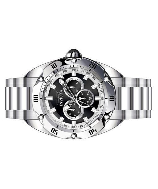 Invicta Venom GMT Stainless Steel Black Dial Quartz 45729 100M Men's Watch