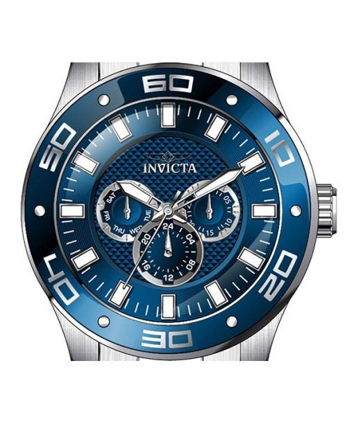 Invicta Pro Diver Scuba GMT Stainless Steel Blue Dial Quartz 45757 100M Men's Watch