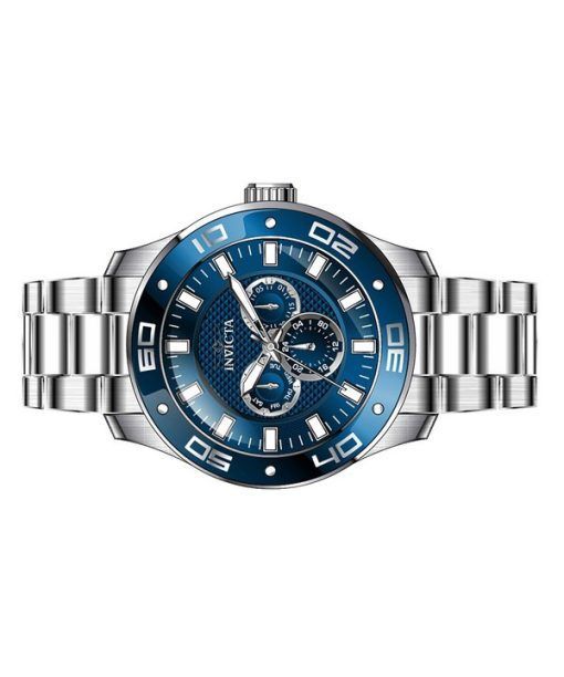 Invicta Pro Diver Scuba GMT Stainless Steel Blue Dial Quartz 45757 100M Men's Watch