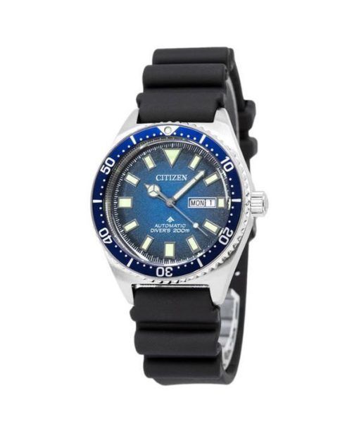 Citizen Promaster Rubber Strap Blue Dial Automatic Diver's NY0129-07L 200M Men's Watch