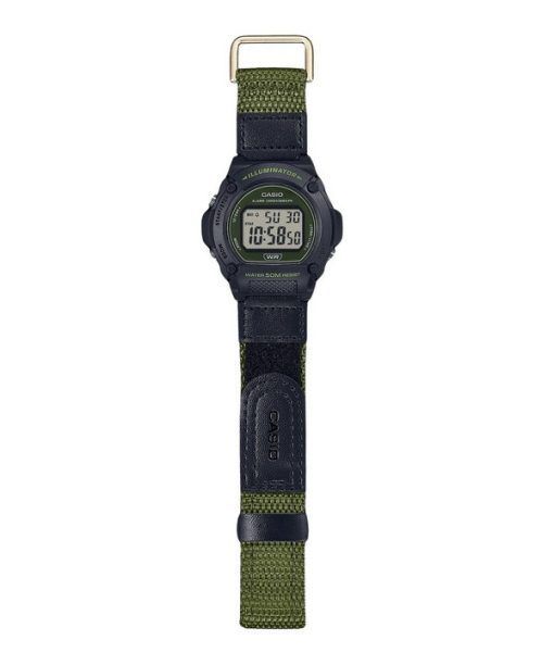 Casio Standard Green Digital Cloth Strap Quartz W-219HB-3AV Men's Watch