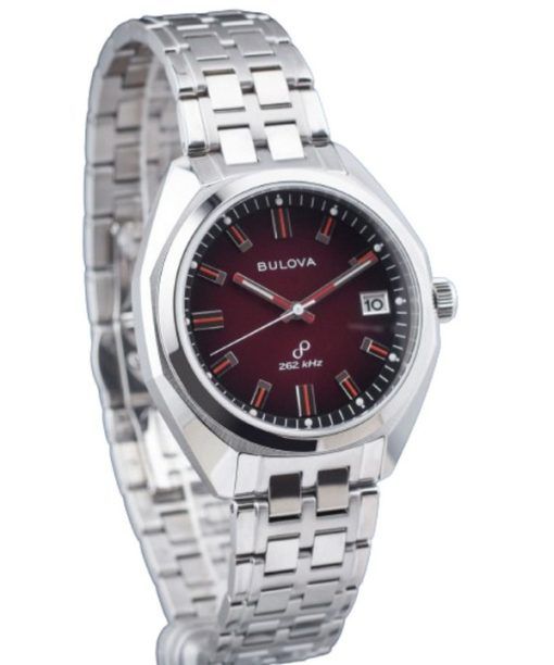 Bulova Classic Precisionist Jet Star Stainless Steel Red Dial Quartz 96B401 Men's Watch