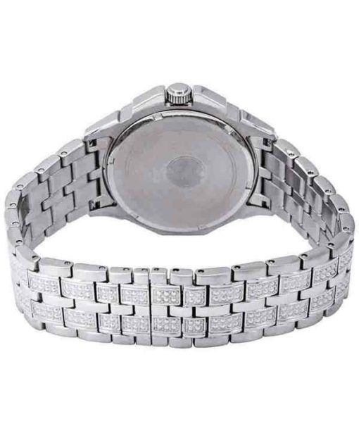 Bulova Octava Crystal Accents Silver Multifunction Dial Quartz 96C134 Men's Watch