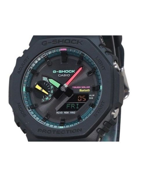 Casio G-Shock Analog Digital Smartphone Link Bluetooth Multi Fluorescent Accents Series Tough Solar GA-B2100MF-1A 200M Men's Wat