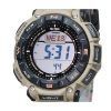 Casio ProTrek Climber Line Digital Beige Silicon Strap Tough Solar PRG-340SC-5 100M Men's Watch