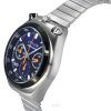 Citizen Bullhead Record Label Tsuno Chronograph Stainless Steel Navy Blue Dial Quartz AN3660-81L Men's Watch