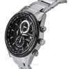 Citizen Eco-Drive Perpetual Calendar Chronograph Stainless Steel Black Dial AT8266-89E 100M Men's Watch