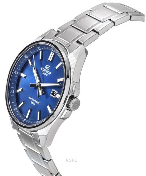 Casio Edifice Analog Stainless Steel Blue Dial Quartz EFV-150D-2A 100M Men's Watch