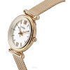 Fossil Carlie Rose Gold Tone Stainless Steel Silver Dial Quartz ES5314SET Women's Watch With Gift Set