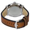 Fossil Machine Brown Leather Strap Blue Dial Quartz FS5920 Men's Watch