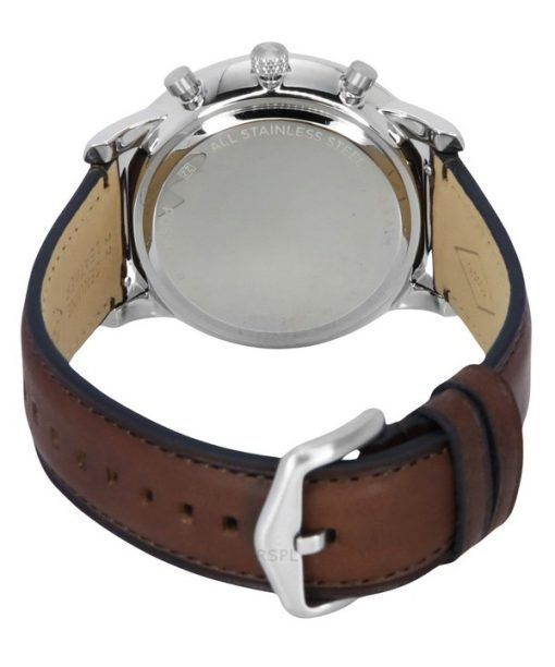 Fossil Neutra Chronograph Leather Strap Cream Dial Quartz FS6022 Men's Watch