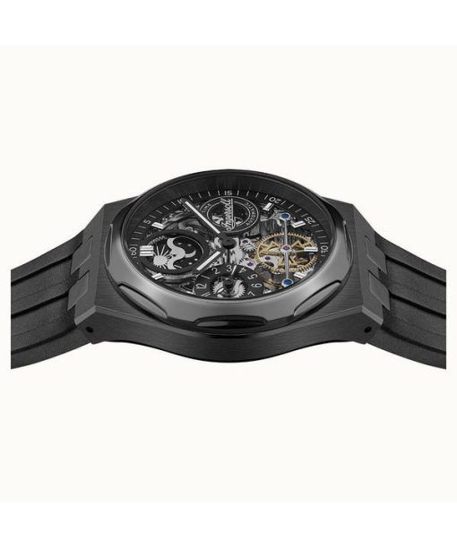 Ingersoll The Broadway Moonphase Dual Time Black Skeleton Dial Automatic I12908 Men's Watch