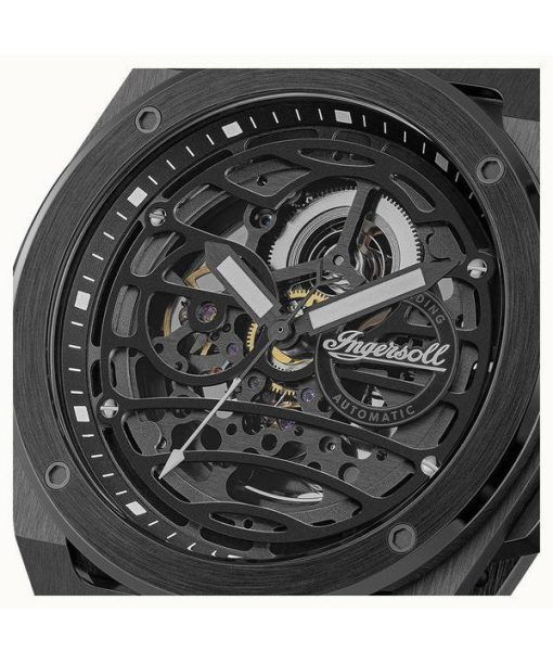 Ingersoll The Springfield Black Skeleton Dial Automatic I15201 Men's Watch