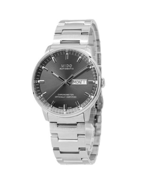 Mido Commander Chronometer Stainless Steel Anthracite Dial Automatic M021.431.11.061.00 Men's Watch