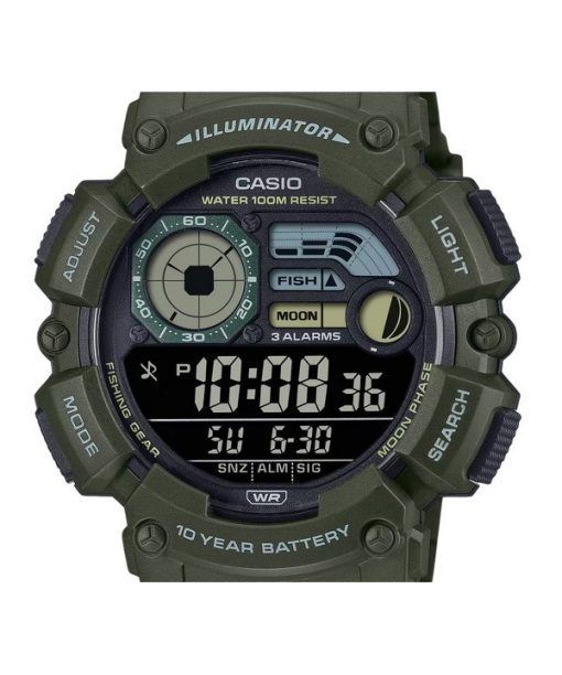 Casio Digital Resin Strap Quartz WS-1500H-3BV 100M Men's Watch