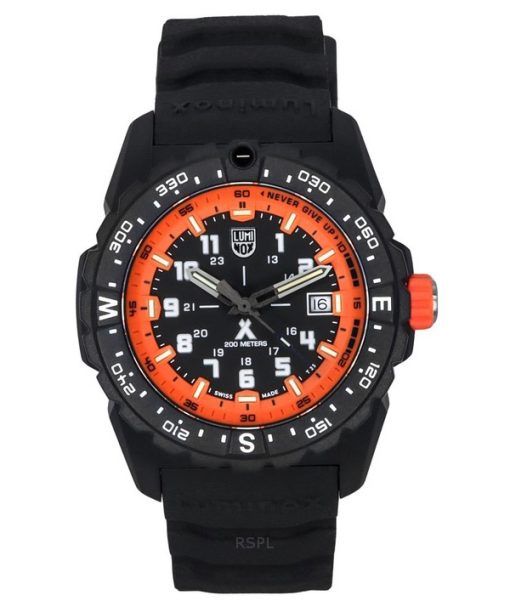 Luminox Bear Grylls Survival Mountain Rubber Strap Black Dial Quartz Diver's XB.3739 200M Men's Watch