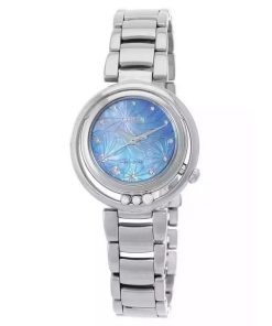 Citizen L Arcly Eco-Drive Diamond Accents Stainless Steel Blue Mother Of Pearl Dial EM1110-81N Women's Watch