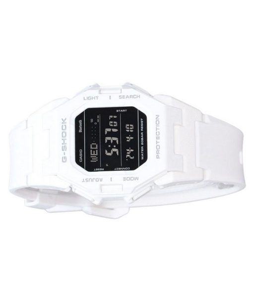 Casio G-Shock Digital Smartphone Link White Resin Strap Quartz GD-B500-7 200M Mens Watch