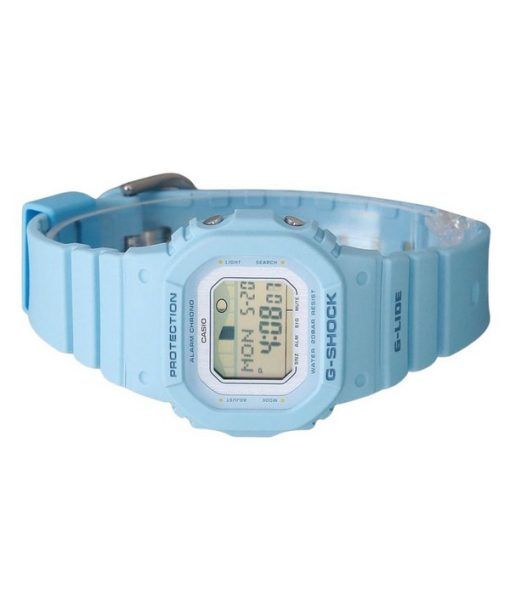 Casio G-Shock G-Lide Digital Light Blue Bio Based Resin Strap Quartz GLX-S5600-2 200M Womens Watch