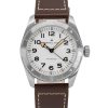 Hamilton Khaki Field Expedition Leather Strap White Dial Automatic H70225510 100M Men's Watch