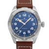 Hamilton Khaki Field Expedition Leather Strap Blue Dial Automatic H70315540 100M Men's Watch