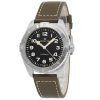 Hamilton Khaki Field Expedition Leather Strap Black Dial Automatic H70315830 100M Men's Watch