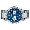 Casio Standard Analog Stainless Steel Blue Dial Quartz MTP-E335D-2E1V Men's Watch