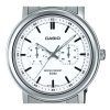 Casio Standard Analog Stainless Steel White Dial Quartz MTP-E335D-7EV Men's Watch