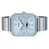 Casio Standard Analog Moon Phase Stainless Steel Baby Blue Dial Quartz MTP-M305D-2AV Men's Watch