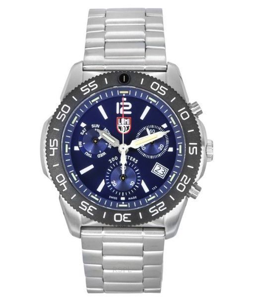 Luminox Pacific Diver Chronograph Stainless Steel Blue Dial Quartz XS.3144 200M Men's Watch