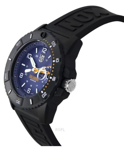 Luminox Navy Seal Foundation Rubber Strap Blue Dial Quartz Diver's XS.3602.NSF 200M Men's Watch