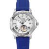 Bulova Marine Star Silicone Strap Mother Of Pearl Dial Automatic 96L324 100M Women's Watch