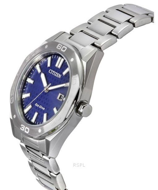 Citizen Eco-Drive Stainless Steel Blue Dial BM7630-80L 100M Men's Watch