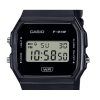 Casio POP Digital Black Bio Based Resin Strap Quartz F-91WB-1A Unisex Watch