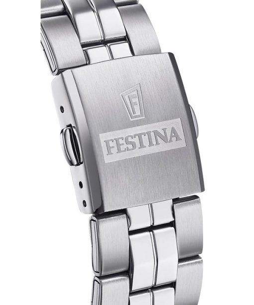 Festina Classics Stainless Steel Black Dial Quartz F20437-4 100M Men's Watch