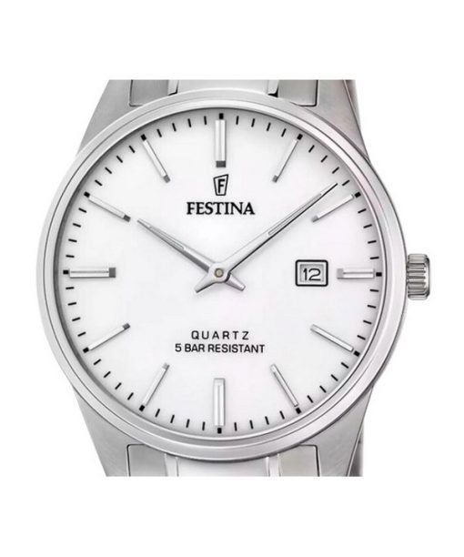 Festina Classic Stainless Steel White Dial Quartz F20511-2 Men's Watch