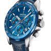 Festina Timeless Chronograph Leather Strap Blue Dial Quartz F20561-3 100M Men's Watch