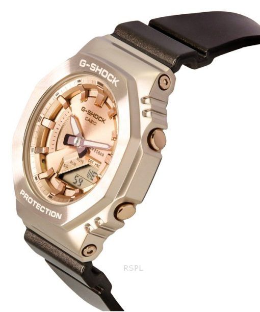 Casio G-Shock Analog Digital Bio-Based Resin Strap Rose Gold Dial Quartz GM-S2100CB-5A 200M Women's Watch