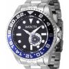 Invicta Pro Diver Stainless Steel Black And Blue Bezel With Black Dial Automatic Diver's 47295 300M Men's Watch