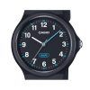 Casio Pop Analog Black Bio Based Resin Strap Black Dial Quartz LQ-24B-1B Women's Watch