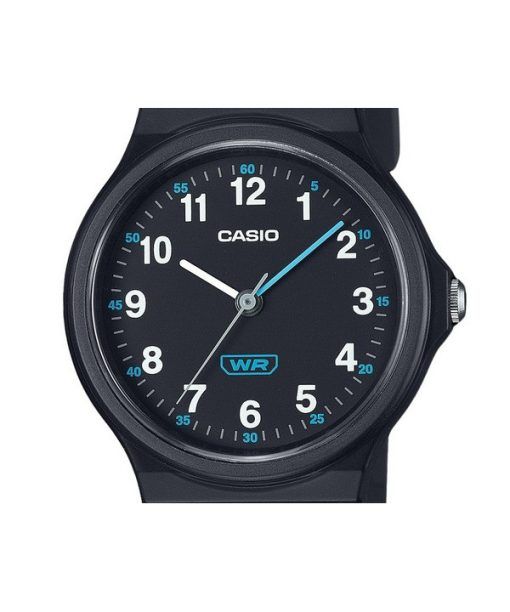 Casio Pop Analog Black Bio Based Resin Strap Black Dial Quartz LQ-24B-1B Women's Watch